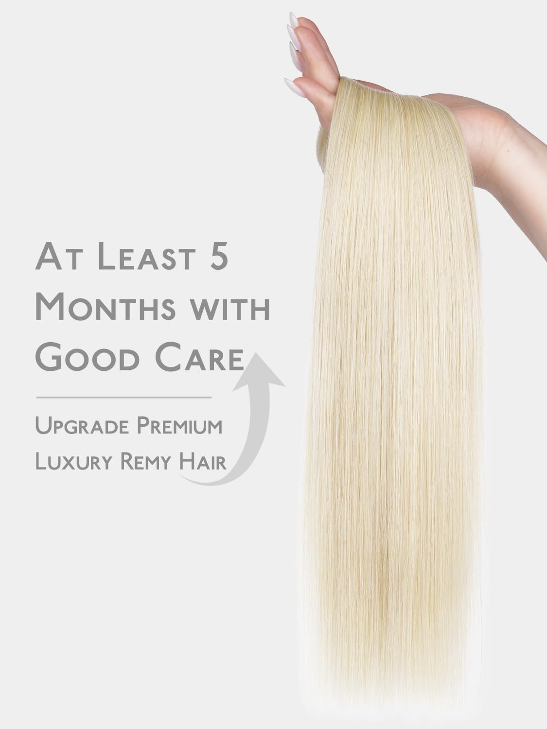 image:imageWENNALIFE 3PCS Butterfly Weft Hair Extensions Human Hair 14 Inch 80g Balayage Dark Brown Mixed Chestnut Brown Genius Sew in Hair Extensions Real Human Hair Add Volume and Length Invisible ExtensionsD60A Platinum Blonde