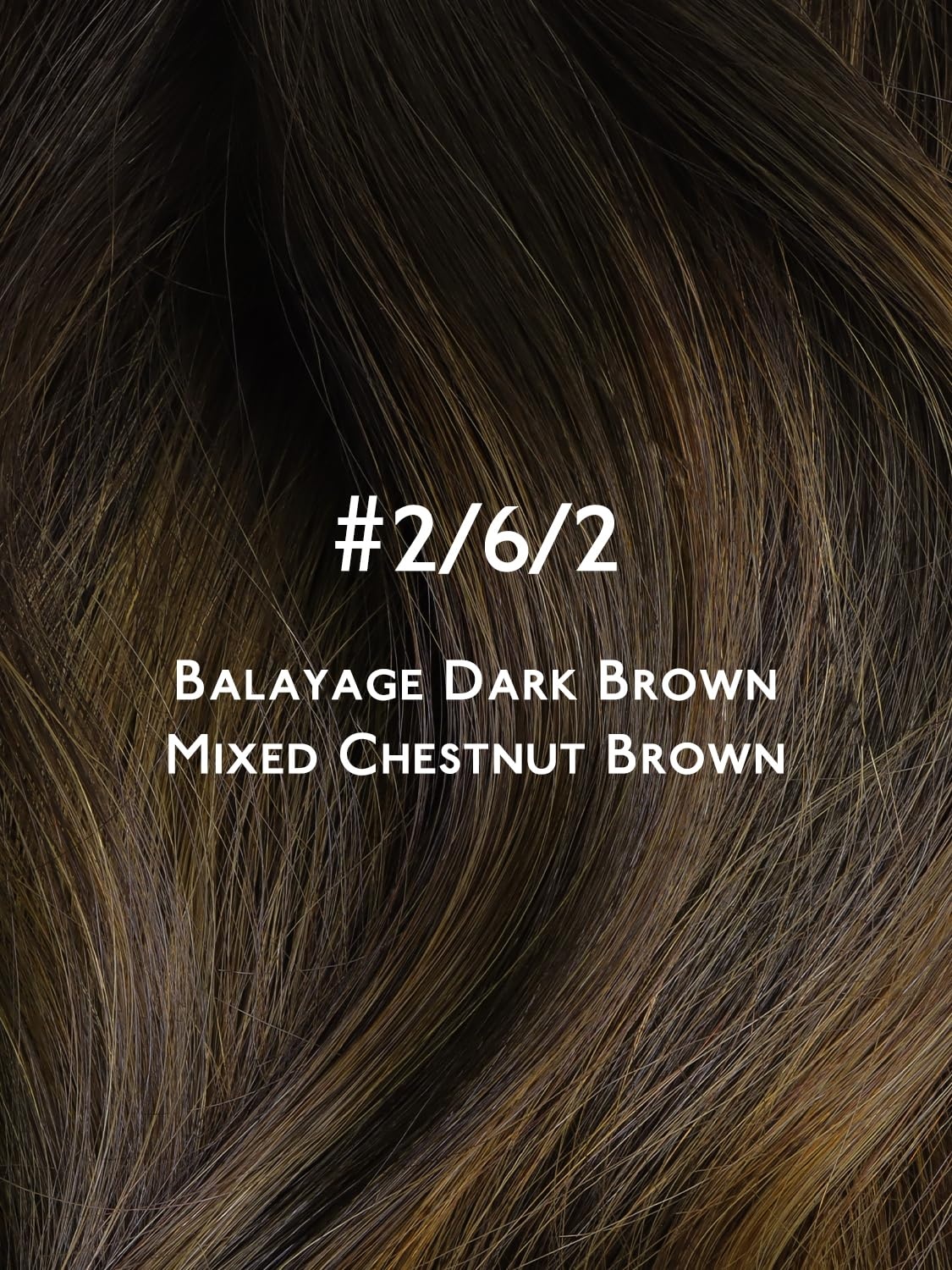 image:imageWENNALIFE 3PCS Butterfly Weft Hair Extensions Human Hair 14 Inch 80g Balayage Dark Brown Mixed Chestnut Brown Genius Sew in Hair Extensions Real Human Hair Add Volume and Length Invisible Extensions262 Balayage Dark Brown Mixed Chestnut Brown
