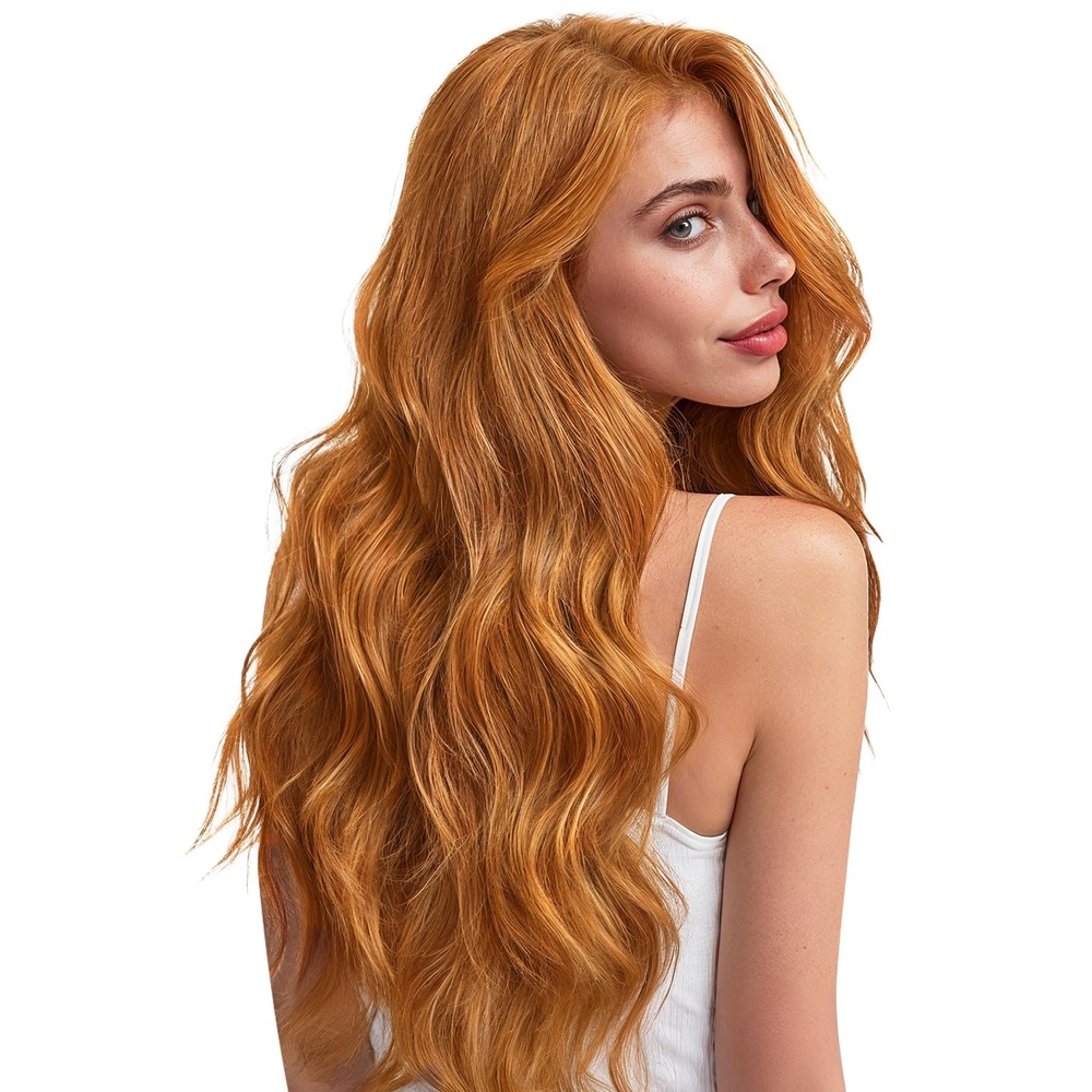 image:imageWENNALIFE 3PCS Butterfly Weft Hair Extensions Human Hair 14 Inch 80g Balayage Dark Brown Mixed Chestnut Brown Genius Sew in Hair Extensions Real Human Hair Add Volume and Length Invisible ExtensionsD30 Auburn Ginger