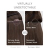 WENNALIFE 3PCS Butterfly Weft Hair Extensions Human Hair 14 Inch 80g Balayage Dark Brown Mixed Chestnut Brown Genius Sew in Hair Extensions Real Human Hair Add Volume and Length Invisible Extensions(D-#4 Chocolate Brown)