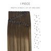 WENNALIFE 3PCS Butterfly Weft Hair Extensions Human Hair 14 Inch 80g Balayage Dark Brown Mixed Chestnut Brown Genius Sew in Hair Extensions Real Human Hair Add Volume and Length Invisible Extensions(D-#4 Chocolate Brown)