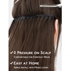 WENNALIFE 3PCS Butterfly Weft Hair Extensions Human Hair 14 Inch 80g Balayage Dark Brown Mixed Chestnut Brown Genius Sew in Hair Extensions Real Human Hair Add Volume and Length Invisible Extensions(D-#4 Chocolate Brown)