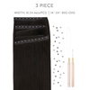 WENNALIFE 3PCS Butterfly Weft Hair Extensions Human Hair 14 Inch 80g Balayage Dark Brown Mixed Chestnut Brown Genius Sew in Hair Extensions Real Human Hair Add Volume and Length Invisible Extensions(#2 Dark Brown)