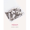 WENNALIFE 4.5cm & 9cm Duck Bill Clips, 40 PCS Metal Alligator Curl Hair Clips with Holes, Stainless Steel Sectioning Clips for Hair Cutting, Styling & Coloring, Strong Grip, Rust-Resistant, #Silver(DKBCLIP)