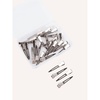 WENNALIFE 4.5cm & 9cm Duck Bill Clips, 40 PCS Metal Alligator Curl Hair Clips with Holes, Stainless Steel Sectioning Clips for Hair Cutting, Styling & Coloring, Strong Grip, Rust-Resistant, #Silver(DKBCLIP)