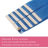WENNALIFE Tape in Hair Extensions Human Hair Blue Tape in Extensions, 10pcs 25g 14 inch Remy Invisible Tape Ins Straight Colored Soft Real Human Hair Tape in Extensions Refill Set Extensions