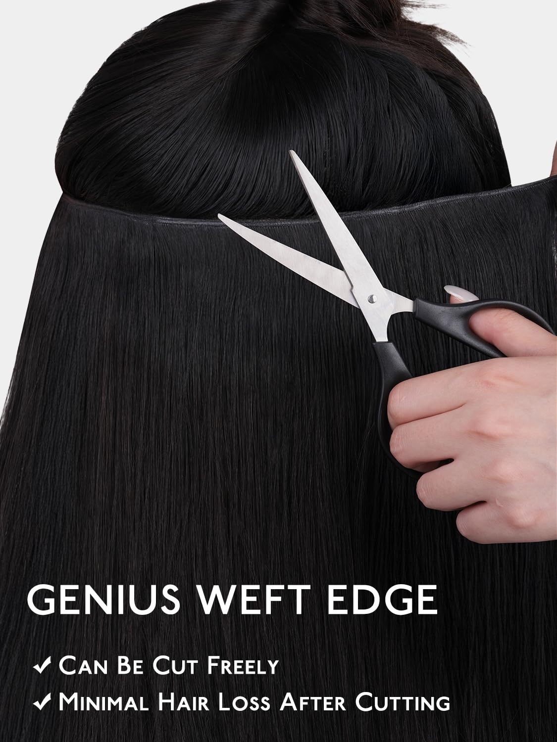 image:imageWENNALIFE Genius Weft Tape in Hair Extensions Human Hair 18 Inch 60g Natural Black Tape Ins Luxury Remy Hair Extensions Invisible Fuller Volume Reusable 10 Wide Weft18A613A Dirty Blonde Highlighted Bleach Blonde