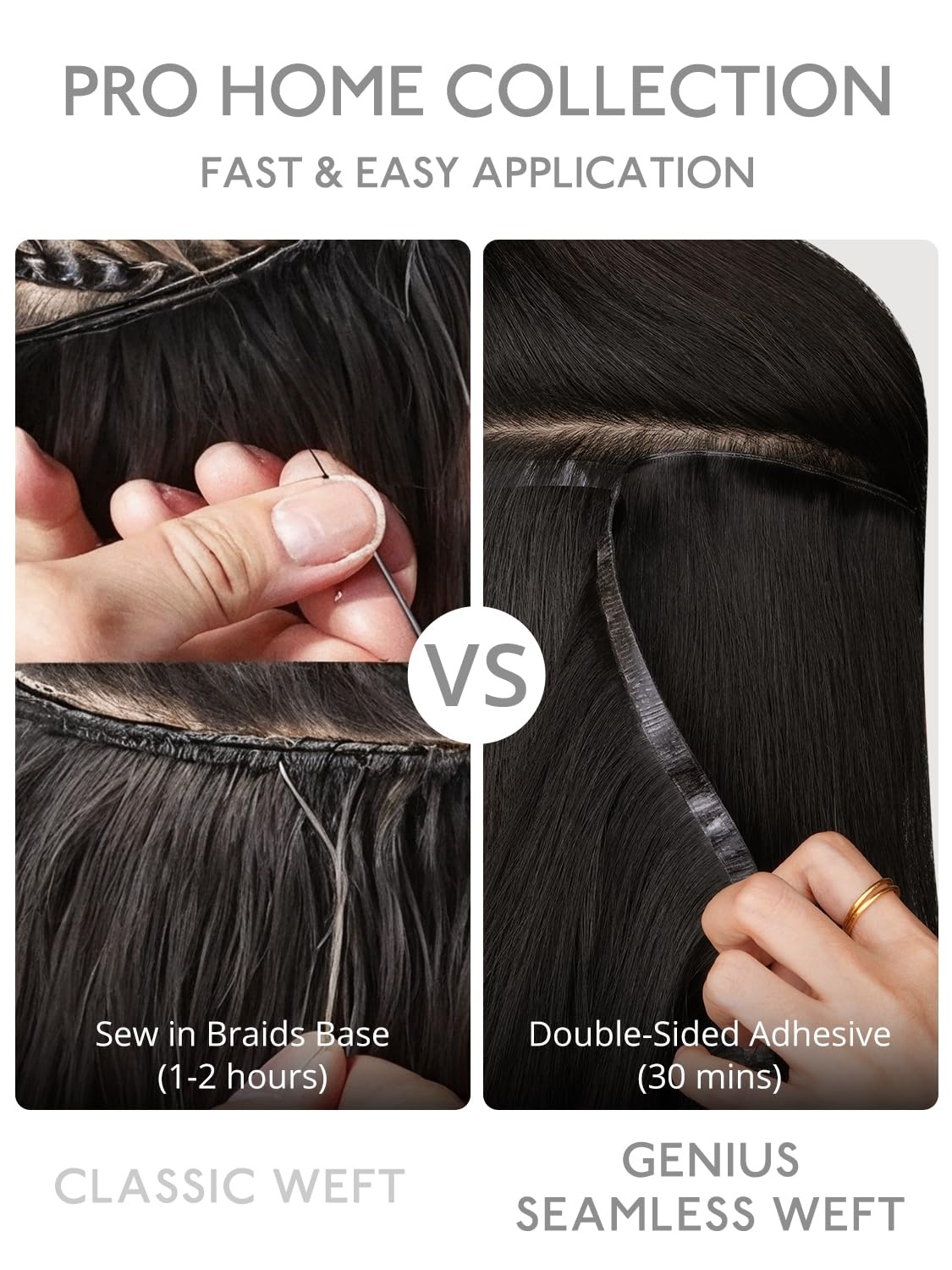 image:imageWENNALIFE Genius Weft Tape in Hair Extensions Human Hair 18 Inch 60g Natural Black Tape Ins Luxury Remy Hair Extensions Invisible Fuller Volume Reusable 10 Wide Weft18A613A Dirty Blonde Highlighted Bleach Blonde