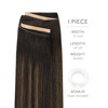 WENNALIFE Genius Weft Tape in Hair Extensions Human Hair 18 Inch 60g Natural Black Tape Ins Luxury Remy Hair Extensions Invisible Fuller Volume Reusable 10″ Wide Weft(#2/6/2 Balayage Dark Brown Mixed Chestnut Brown)