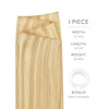 WENNALIFE Genius Weft Tape in Hair Extensions Human Hair 18 Inch 60g Natural Black Tape Ins Luxury Remy Hair Extensions Invisible Fuller Volume Reusable 10″ Wide Weft(#16/22 Light Blonde Highlighted Golden Blonde)