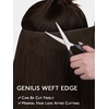 WENNALIFE Genius Weft Tape in Hair Extensions Human Hair 18 Inch 60g Natural Black Tape Ins Luxury Remy Hair Extensions Invisible Fuller Volume Reusable 10″ Wide Weft(#2A Light Dark Brown)