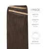 WENNALIFE Genius Weft Tape in Hair Extensions Human Hair 18 Inch 60g Natural Black Tape Ins Luxury Remy Hair Extensions Invisible Fuller Volume Reusable 10″ Wide Weft(#5 Muted Light Brown Brunette)