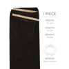 WENNALIFE Genius Weft Tape in Hair Extensions Human Hair 18 Inch 60g Natural Black Tape Ins Luxury Remy Hair Extensions Invisible Fuller Volume Reusable 10″ Wide Weft(#1B Natural Black)