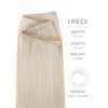 WENNALIFE Genius Weft Tape in Hair Extensions Human Hair 18 Inch 60g Natural Black Tape Ins Luxury Remy Hair Extensions Invisible Fuller Volume Reusable 10″ Wide Weft(#60A Platinum Blonde)