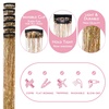 WENNALIFE Hair Tinsel Tape in Hair Extensions, Golden Brown 12PCS 24 Inch Invisible Tape in Extensions Quick Install Glitter Tinsel Hair Extensions Sparkle Fairy Party Hair Accessories for Women(C-#Gold)
