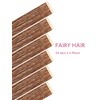 WENNALIFE Hair Tinsel Tape in Hair Extensions, Golden Brown 12PCS 24 Inch Invisible Tape in Extensions Quick Install Glitter Tinsel Hair Extensions Sparkle Fairy Party Hair Accessories for Women(#GoldenBrown)