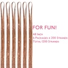 WENNALIFE Hair Tinsel Tape in Hair Extensions, Golden Brown 12PCS 24 Inch Invisible Tape in Extensions Quick Install Glitter Tinsel Hair Extensions Sparkle Fairy Party Hair Accessories for Women(T-#Golden Brown)