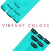 WENNALIFE Hair Tinsel Tape in Hair Extensions, Golden Brown 12PCS 24 Inch Invisible Tape in Extensions Quick Install Glitter Tinsel Hair Extensions Sparkle Fairy Party Hair Accessories for Women(12-#Teal)