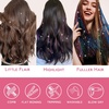 WENNALIFE Hair Tinsel Tape in Hair Extensions, Golden Brown 12PCS 24 Inch Invisible Tape in Extensions Quick Install Glitter Tinsel Hair Extensions Sparkle Fairy Party Hair Accessories for Women(T-#Sky Blue)