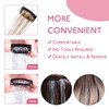 WENNALIFE Hair Tinsel Tape in Hair Extensions, Golden Brown 12PCS 24 Inch Invisible Tape in Extensions Quick Install Glitter Tinsel Hair Extensions Sparkle Fairy Party Hair Accessories for Women(C-#Gold)