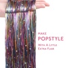 WENNALIFE Hair Tinsel Tape in Hair Extensions, Golden Brown 12PCS 24 Inch Invisible Tape in Extensions Quick Install Glitter Tinsel Hair Extensions Sparkle Fairy Party Hair Accessories for Women(T-#Mix Colors)