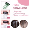 WENNALIFE Hair Tinsel Tape in Hair Extensions, Golden Brown 12PCS 24 Inch Invisible Tape in Extensions Quick Install Glitter Tinsel Hair Extensions Sparkle Fairy Party Hair Accessories for Women(C-#Green)