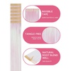 WENNALIFE Hair Tinsel Tape in Hair Extensions, Golden Brown 12PCS 24 Inch Invisible Tape in Extensions Quick Install Glitter Tinsel Hair Extensions Sparkle Fairy Party Hair Accessories for Women(#BrightWhite)