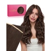WENNALIFE Genius Weft Tape in Hair Extensions Human Hair 18 Inch 60g Natural Black Tape Ins Luxury Remy Hair Extensions Invisible Fuller Volume Reusable 10″ Wide Weft(#4 Chocolate Brown)