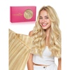 WENNALIFE Genius Weft Tape in Hair Extensions Human Hair 18 Inch 60g Natural Black Tape Ins Luxury Remy Hair Extensions Invisible Fuller Volume Reusable 10″ Wide Weft(#16/22 Light Blonde Highlighted Golden Blonde)