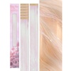 WENNALIFE Hair Tinsel Tape in Hair Extensions, Golden Brown 12PCS 24 Inch Invisible Tape in Extensions Quick Install Glitter Tinsel Hair Extensions Sparkle Fairy Party Hair Accessories for Women(#BrightWhite)
