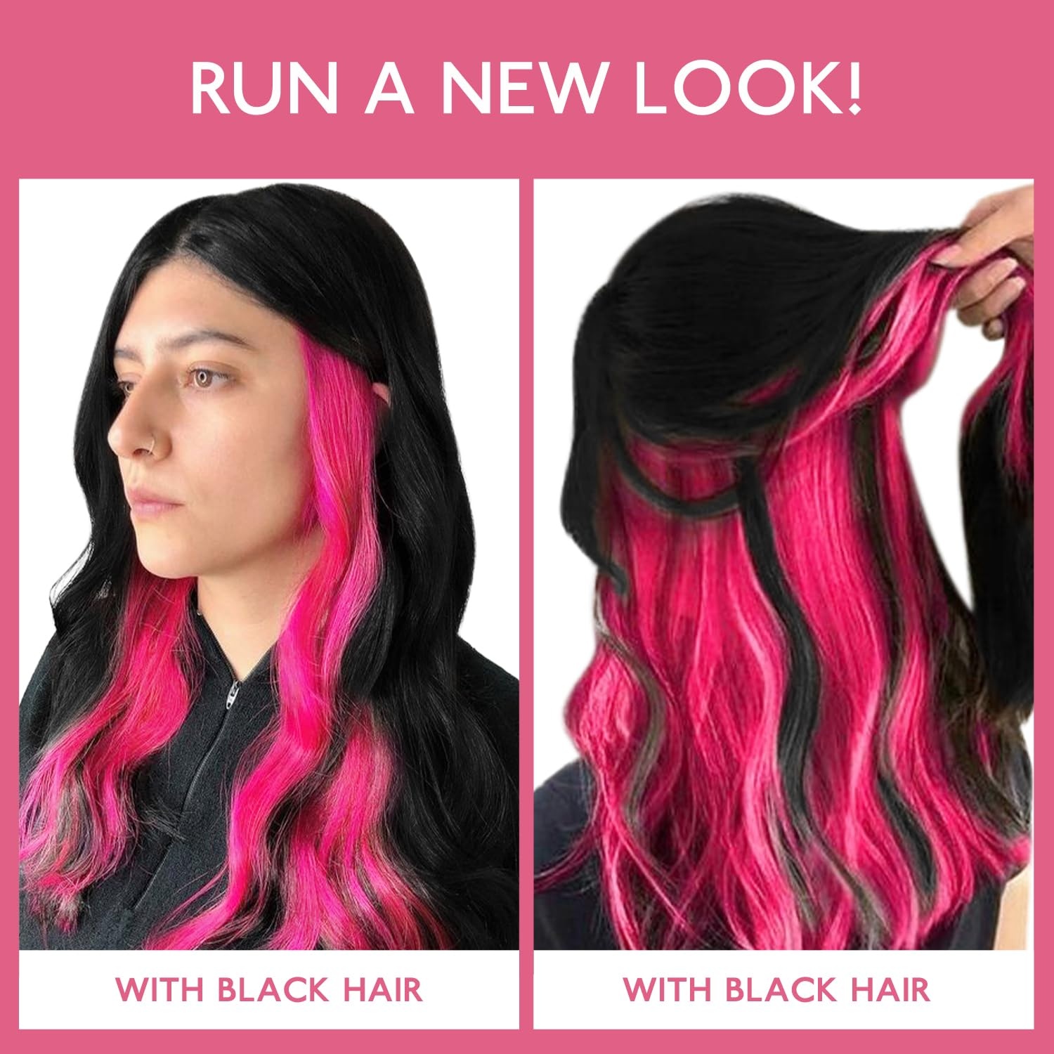 image:imageWENNALlFE Mini Flat Tip Hair Extensions Human Hair 50g 60s 16 Inch Light Blonde Highlighted Golden Blonde Remy Hair K Tip Hair Extensions Seamless Keratin Extensions De CabelloIHot Pink
