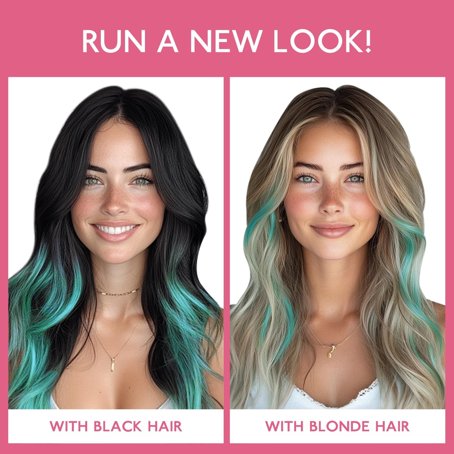 image:imageWENNALlFE Mini Flat Tip Hair Extensions Human Hair 50g 60s 16 Inch Light Blonde Highlighted Golden Blonde Remy Hair K Tip Hair Extensions Seamless Keratin Extensions De CabelloITeal Green