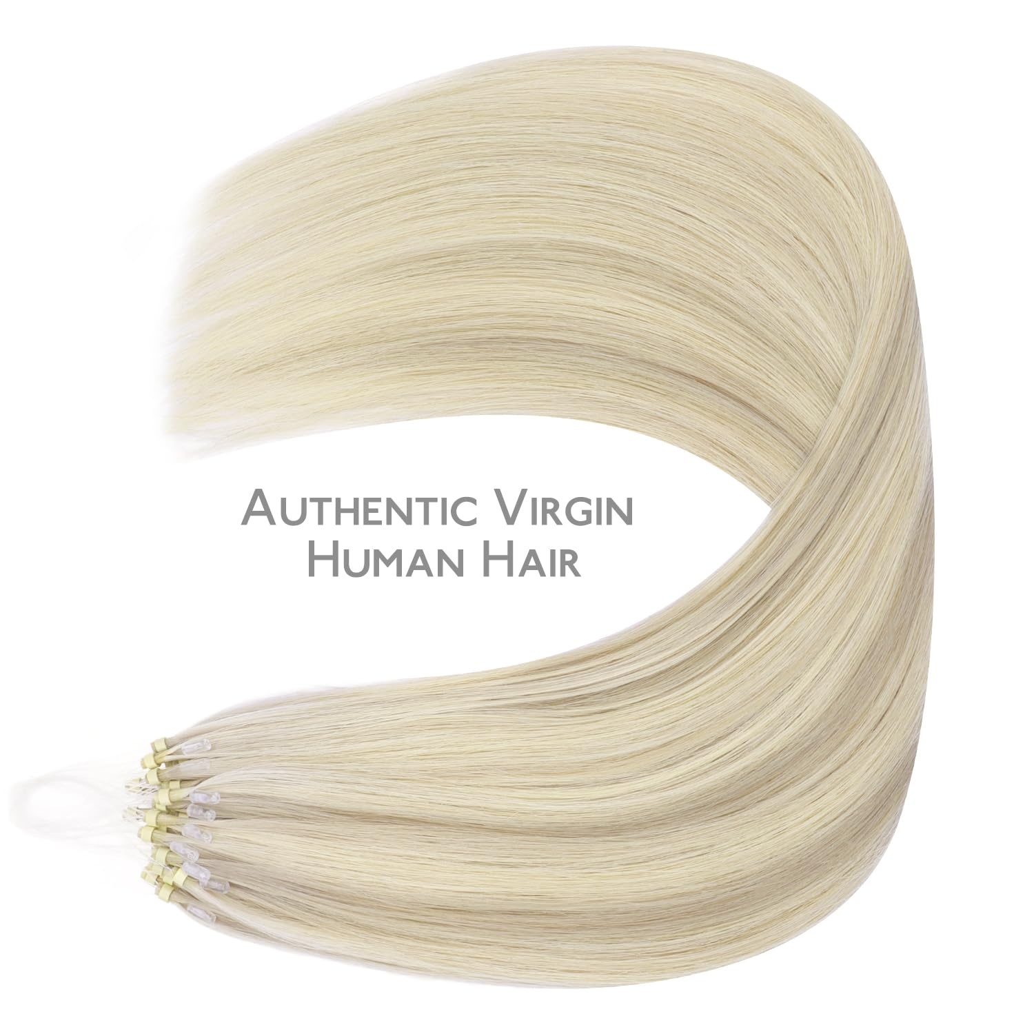 image:imageWENNALlFE Mini Flat Tip Hair Extensions Human Hair 50g 60s 16 Inch Light Blonde Highlighted Golden Blonde Remy Hair K Tip Hair Extensions Seamless Keratin Extensions De CabelloM17A60A Ash Blonde Highlighted Platinum Blonde