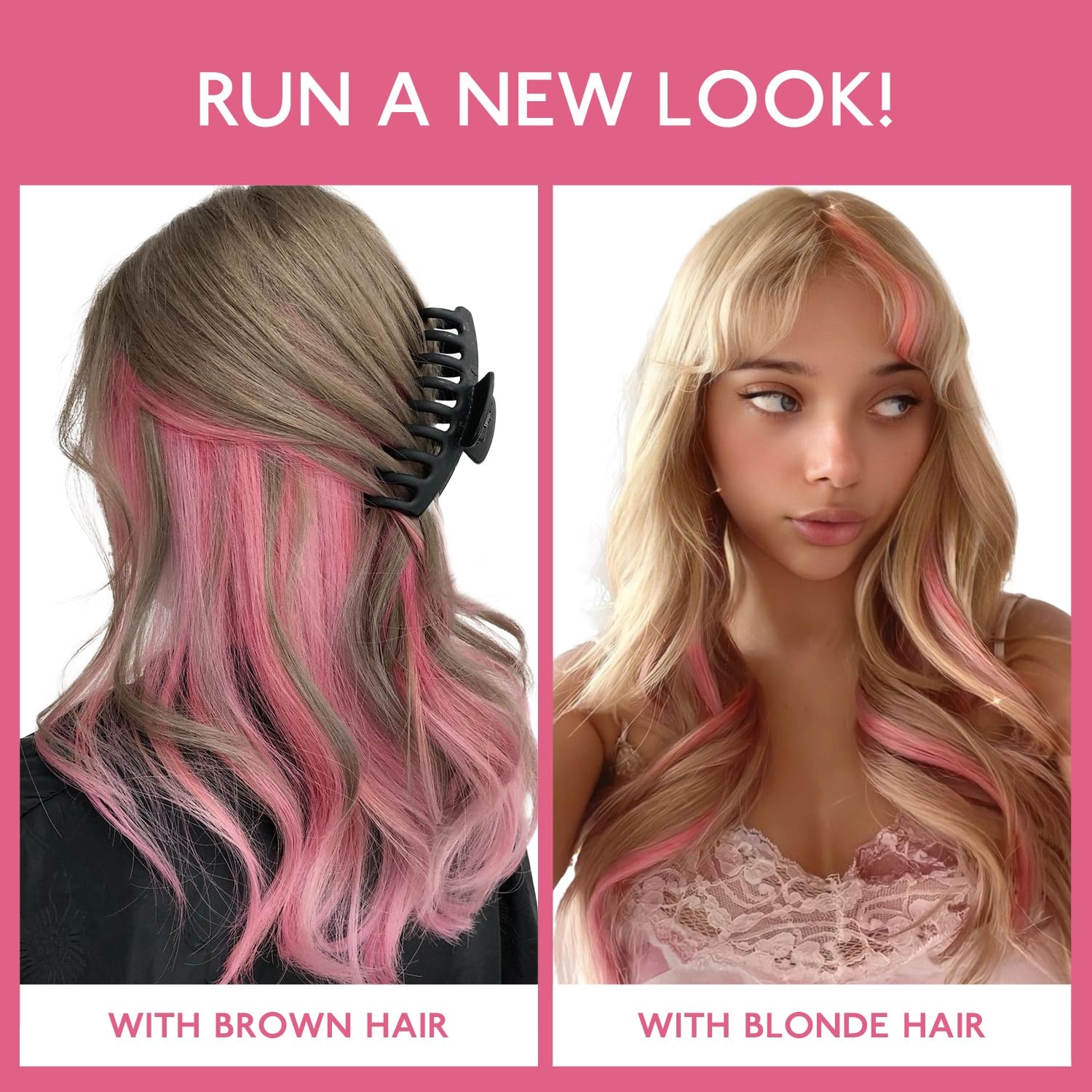 image:imageWENNALlFE Mini Flat Tip Hair Extensions Human Hair 50g 60s 16 Inch Light Blonde Highlighted Golden Blonde Remy Hair K Tip Hair Extensions Seamless Keratin Extensions De CabelloIPeach Pink
