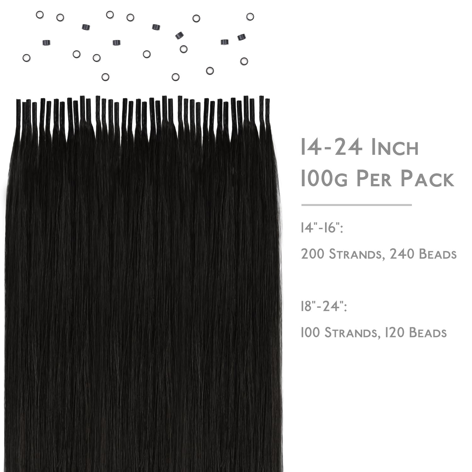 image:imageWENNALlFE Mini Flat Tip Hair Extensions Human Hair 50g 60s 16 Inch Light Blonde Highlighted Golden Blonde Remy Hair K Tip Hair Extensions Seamless Keratin Extensions De CabelloI1B Natural Black
