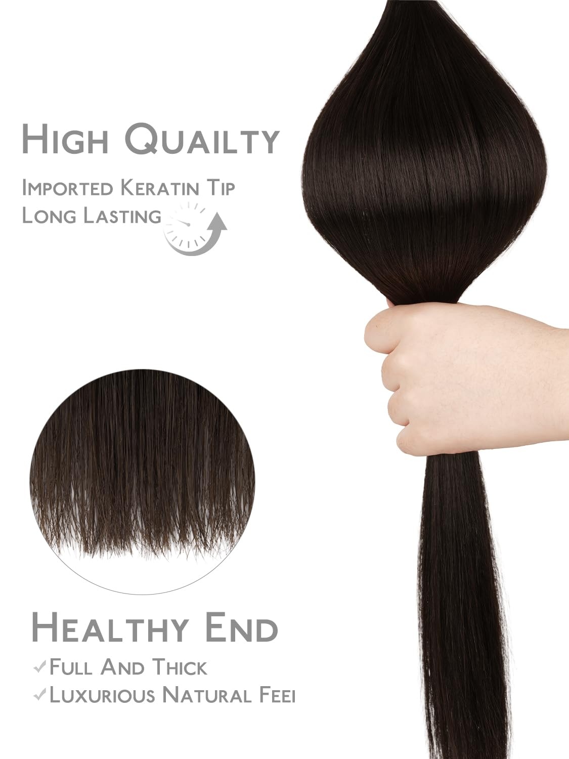 image:imageWENNALlFE Mini Flat Tip Hair Extensions Human Hair 50g 60s 16 Inch Light Blonde Highlighted Golden Blonde Remy Hair K Tip Hair Extensions Seamless Keratin Extensions De CabelloF2 Dark Brown