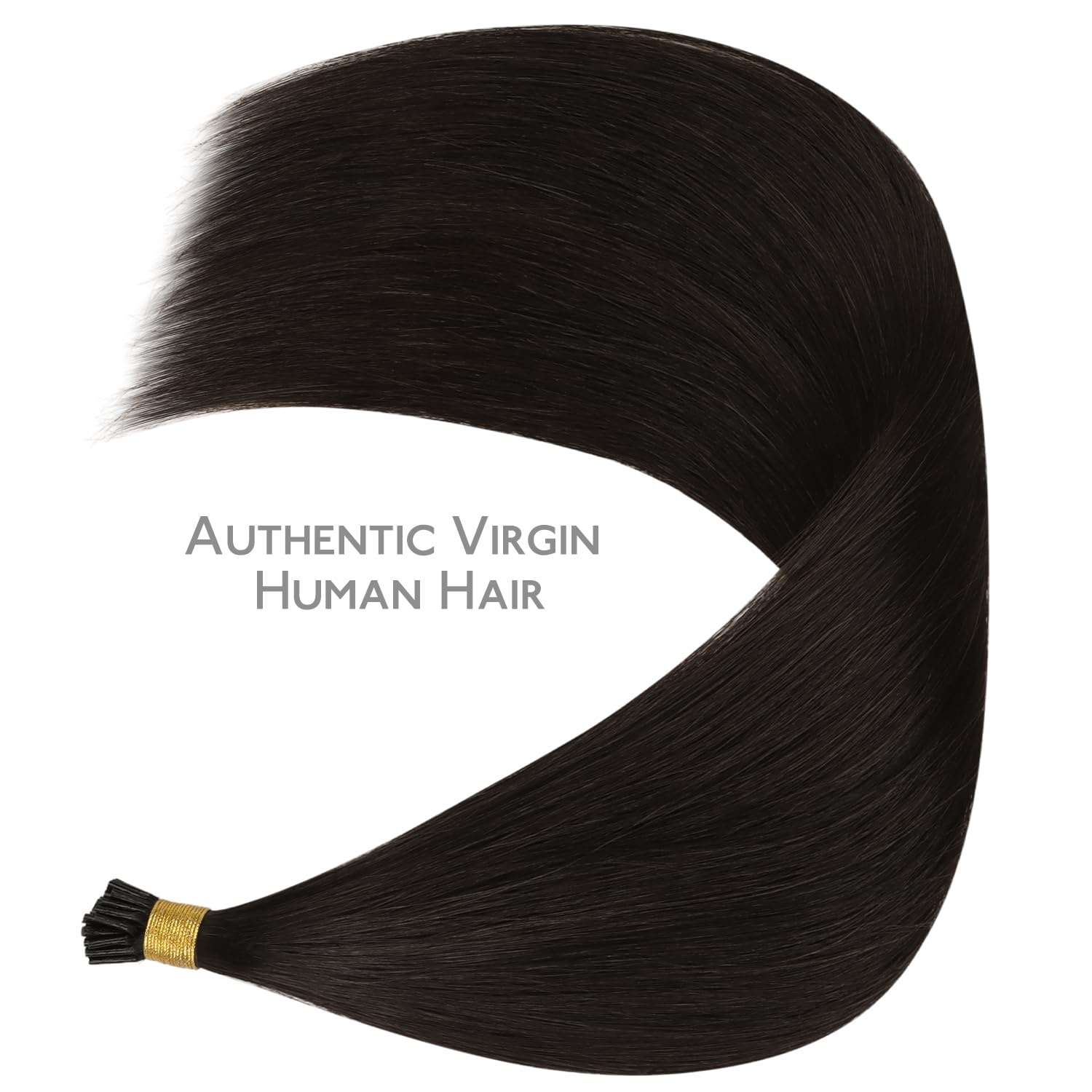 image:imageWENNALlFE Mini Flat Tip Hair Extensions Human Hair 50g 60s 16 Inch Light Blonde Highlighted Golden Blonde Remy Hair K Tip Hair Extensions Seamless Keratin Extensions De CabelloI2 Dark Brown