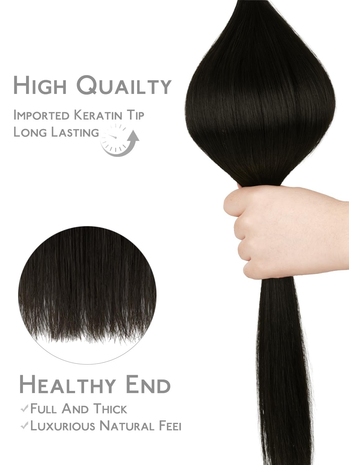 image:imageWENNALlFE Mini Flat Tip Hair Extensions Human Hair 50g 60s 16 Inch Light Blonde Highlighted Golden Blonde Remy Hair K Tip Hair Extensions Seamless Keratin Extensions De CabelloF1B Natural Black