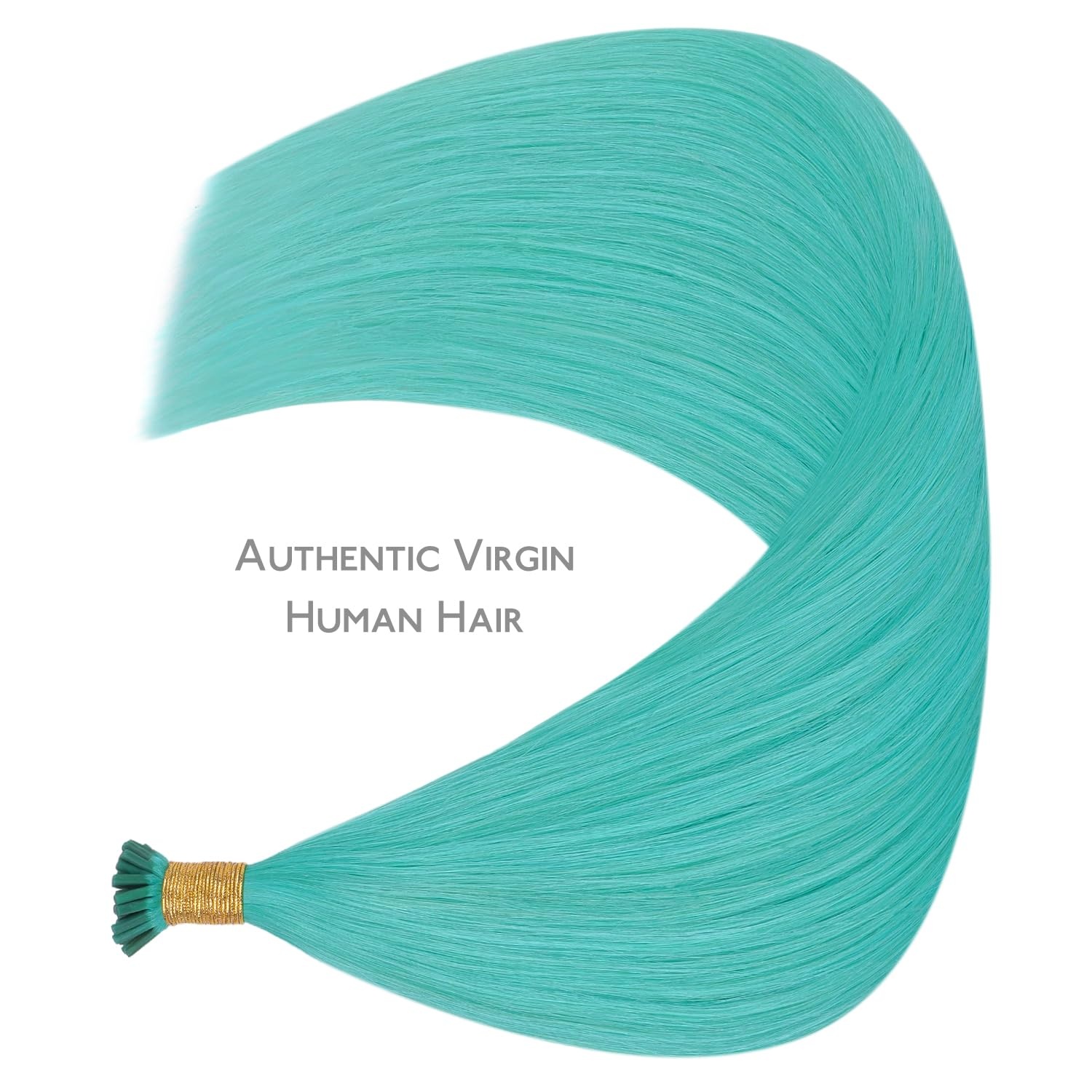 image:imageWENNALlFE Mini Flat Tip Hair Extensions Human Hair 50g 60s 16 Inch Light Blonde Highlighted Golden Blonde Remy Hair K Tip Hair Extensions Seamless Keratin Extensions De CabelloITeal Green