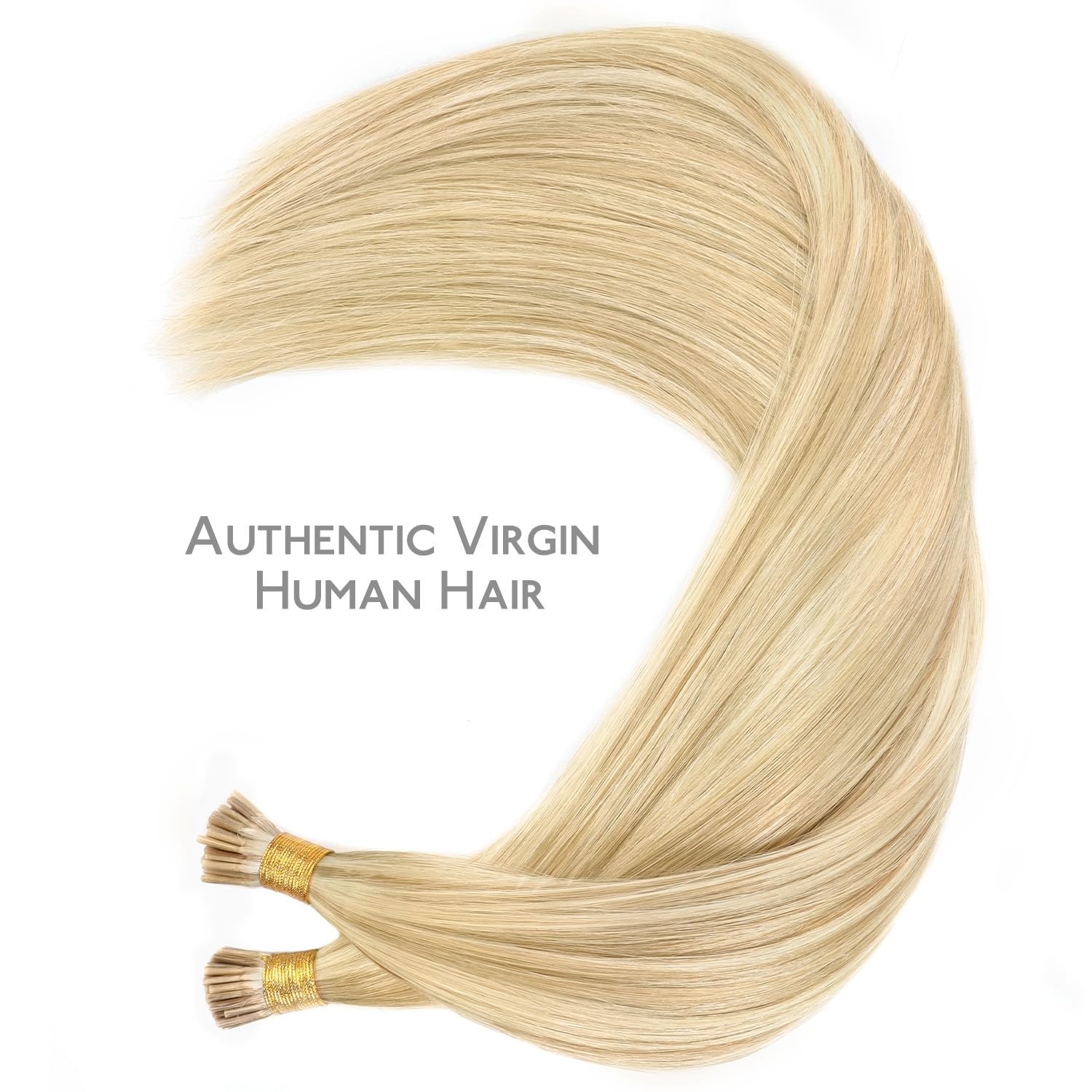 image:imageWENNALlFE Mini Flat Tip Hair Extensions Human Hair 50g 60s 16 Inch Light Blonde Highlighted Golden Blonde Remy Hair K Tip Hair Extensions Seamless Keratin Extensions De CabelloI1622 Light Blonde Highlighted Golden Blonde
