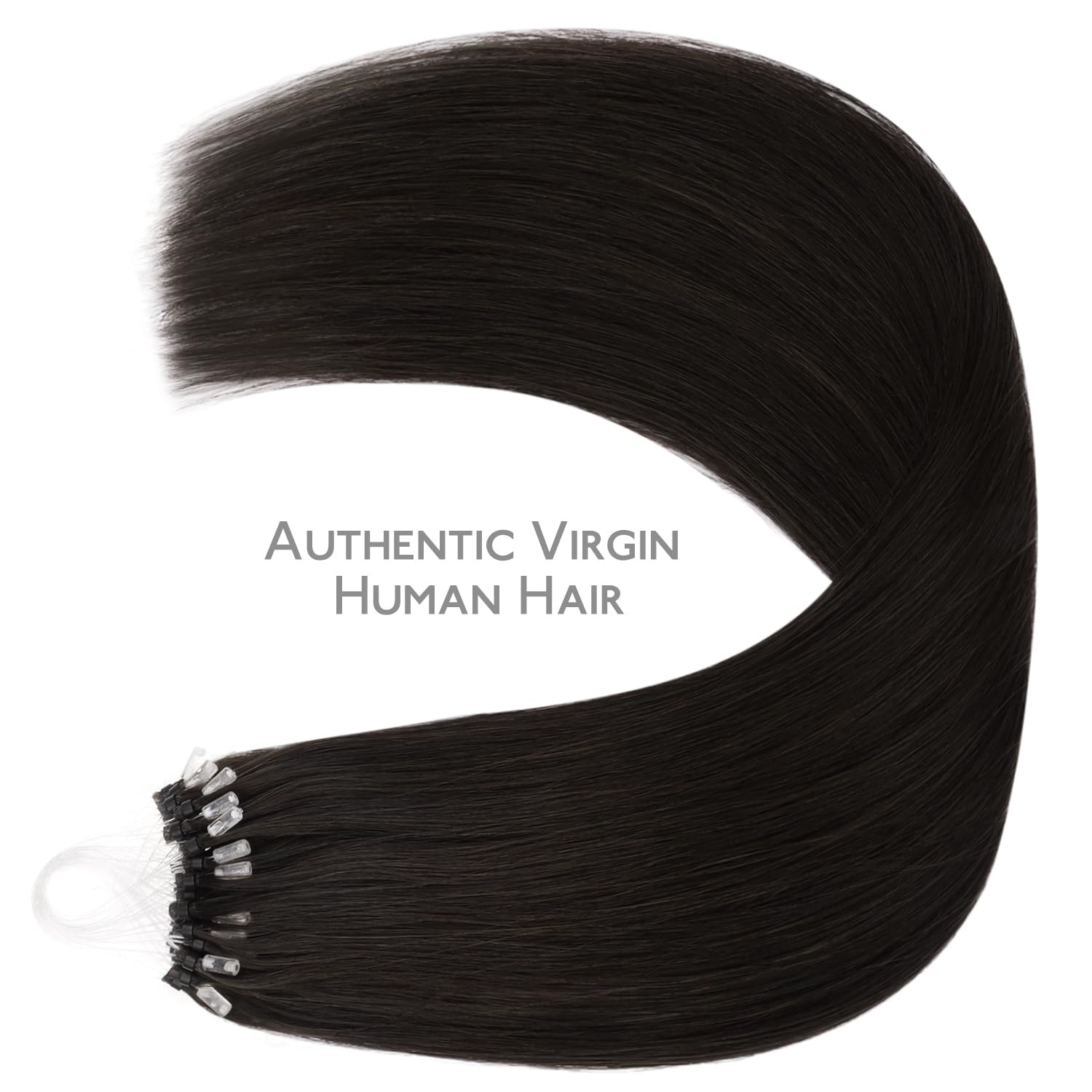image:imageWENNALlFE Mini Flat Tip Hair Extensions Human Hair 50g 60s 16 Inch Light Blonde Highlighted Golden Blonde Remy Hair K Tip Hair Extensions Seamless Keratin Extensions De CabelloM2 Dark Brown