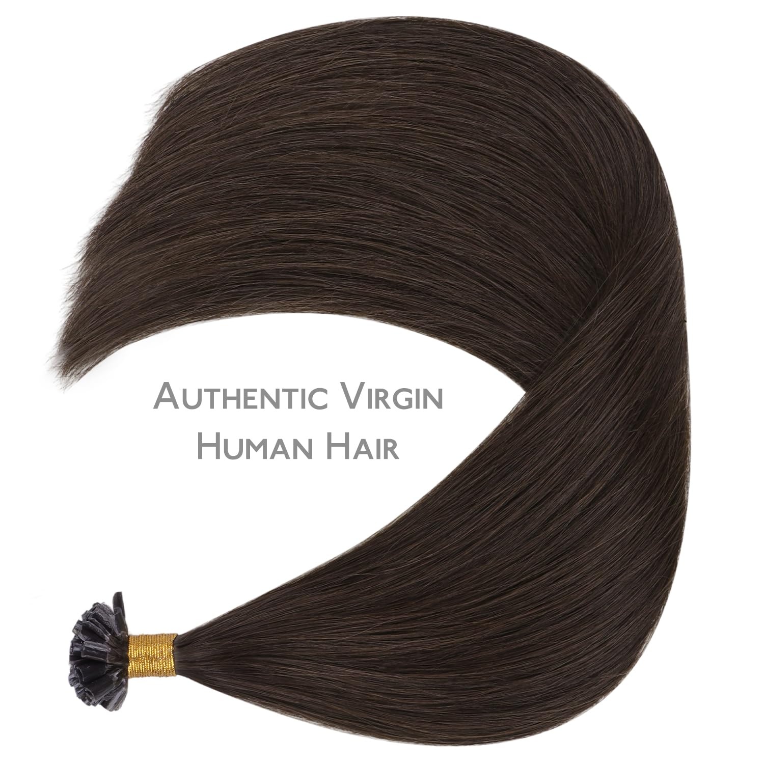 image:imageWENNALlFE Mini Flat Tip Hair Extensions Human Hair 50g 60s 16 Inch Light Blonde Highlighted Golden Blonde Remy Hair K Tip Hair Extensions Seamless Keratin Extensions De CabelloU2A Light Dark Brown