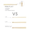 WENNALlFE Mini Flat Tip Hair Extensions Human Hair, 50g 60s 16 Inch Light Blonde Highlighted Golden Blonde Remy Hair K Tip Hair Extensions Seamless Keratin Extensions De Cabello(F-#60A Platinum Blonde)