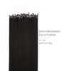 WENNALlFE Mini Flat Tip Hair Extensions Human Hair, 50g 60s 16 Inch Light Blonde Highlighted Golden Blonde Remy Hair K Tip Hair Extensions Seamless Keratin Extensions De Cabello(T-#2 Dark Brown)