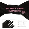 WENNALlFE Mini Flat Tip Hair Extensions Human Hair, 50g 60s 16 Inch Light Blonde Highlighted Golden Blonde Remy Hair K Tip Hair Extensions Seamless Keratin Extensions De Cabello(U-#1 Jet Black)
