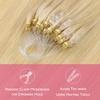 WENNALlFE Mini Flat Tip Hair Extensions Human Hair, 50g 60s 16 Inch Light Blonde Highlighted Golden Blonde Remy Hair K Tip Hair Extensions Seamless Keratin Extensions De Cabello(M-#16/22 Light Blonde Highlighted Golden Blonde)