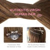 WENNALlFE Mini Flat Tip Hair Extensions Human Hair, 50g 60s 16 Inch Light Blonde Highlighted Golden Blonde Remy Hair K Tip Hair Extensions Seamless Keratin Extensions De Cabello(M-#5R Light Auburn Brown)