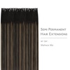 WENNALlFE Mini Flat Tip Hair Extensions Human Hair, 50g 60s 16 Inch Light Blonde Highlighted Golden Blonde Remy Hair K Tip Hair Extensions Seamless Keratin Extensions De Cabello(U-#1B/6/1B Balayage Natural Black to Chestnut Brown)