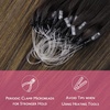 WENNALlFE Mini Flat Tip Hair Extensions Human Hair, 50g 60s 16 Inch Light Blonde Highlighted Golden Blonde Remy Hair K Tip Hair Extensions Seamless Keratin Extensions De Cabello(M-#2/6/2 Balayage Dark Brown Mixed Chestnut Brown)