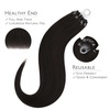 WENNALlFE Mini Flat Tip Hair Extensions Human Hair, 50g 60s 16 Inch Light Blonde Highlighted Golden Blonde Remy Hair K Tip Hair Extensions Seamless Keratin Extensions De Cabello(M-#2 Dark Brown)